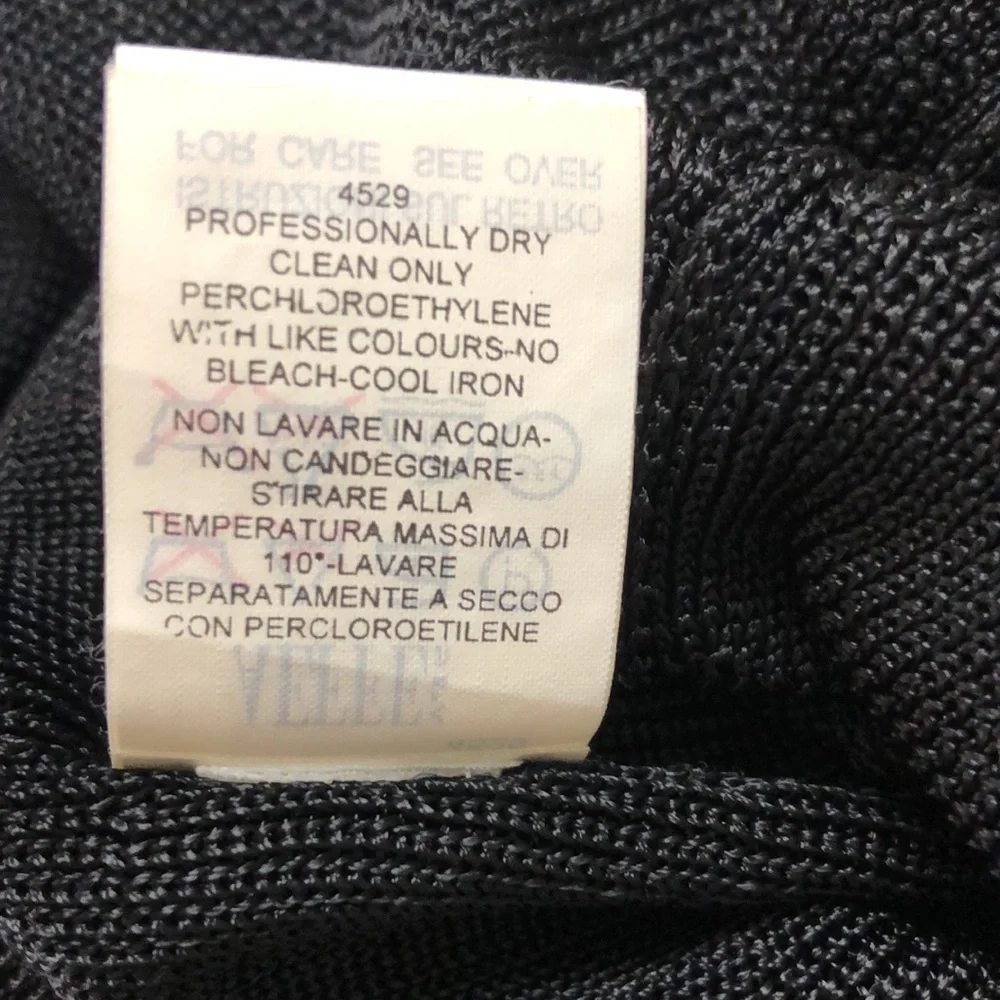 MOSCHINO Embroidered Black Tank Top Size 6 - Picture 15 of 15